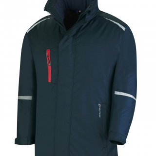 288-PNR Parka azul marino tipo náutica modelo MISTRAL. Color Azul Marino.