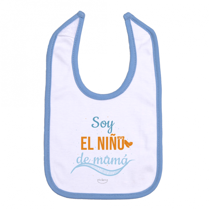 Babero velcro "Soy el niño de mamá"