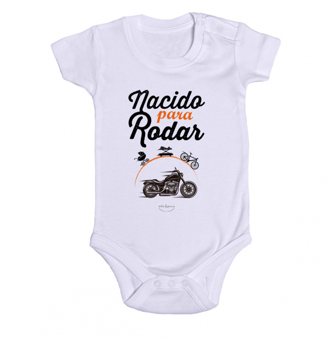 Body bebé "Nacido para rodar"