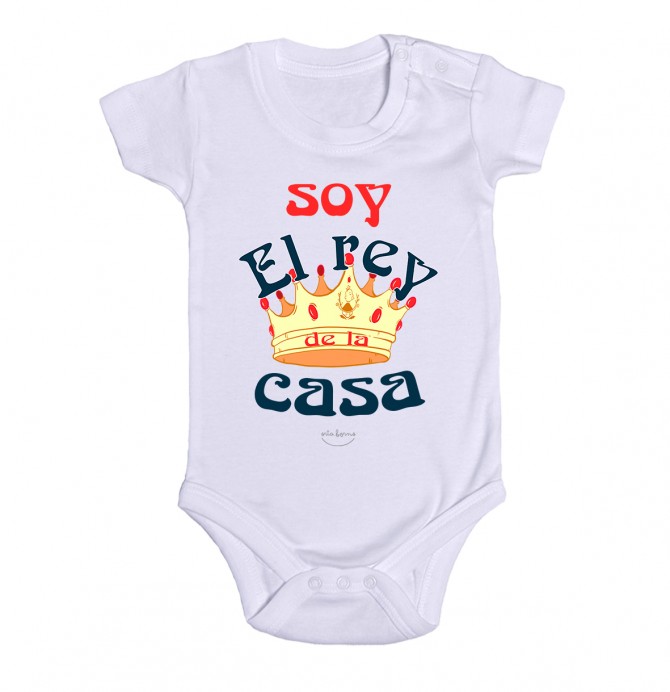 Body bebé "Soy el rey de la casa"