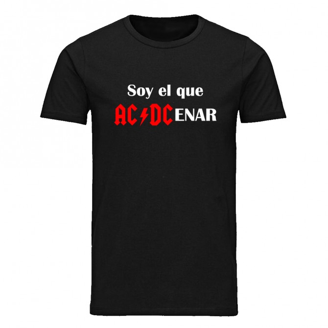 Camiseta básica "Soy el que ACDCenar"