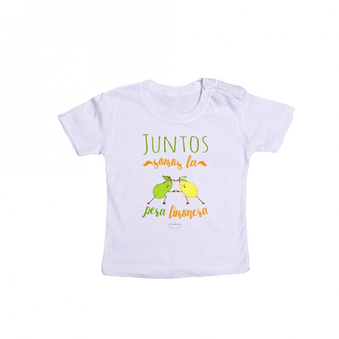 Camiseta bebé "Juntos somos la pera limonera"