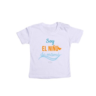 Camiseta bebé "Soy el niño de mamá"