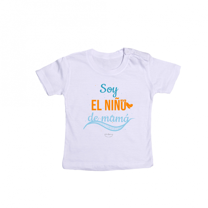 Camiseta bebé "Soy el niño de mamá"