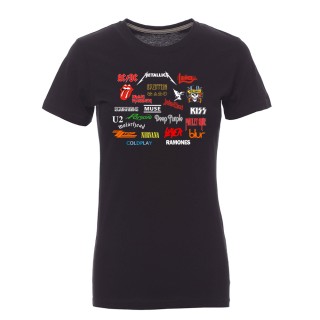 Camiseta mujer "Grupos Rock"