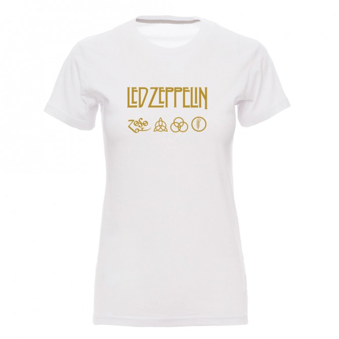 Camiseta mujer "Logos Led Zeppelin"
