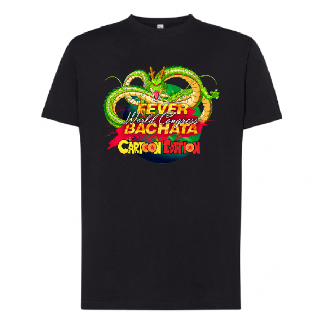 Camiseta negra unisex Cartoon edition 2024