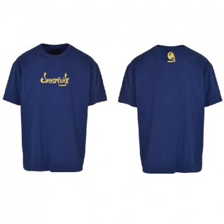 Camiseta oversize BY102 dark blue Almoravids dorat