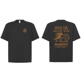 Camiseta oversize negra Voltá Social Run