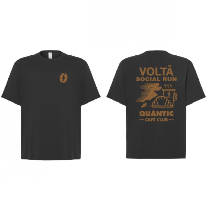 Camiseta oversize negra Voltá Social Run