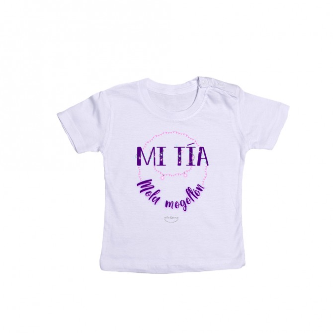 Camiseta bebé "Mi tía mola mogollón"
