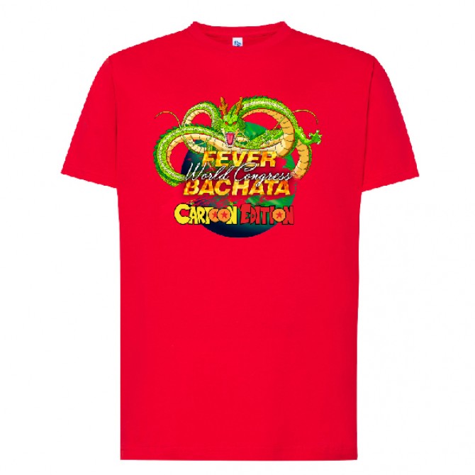 Camiseta roja unisex Cartoon edition 2024