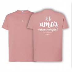 Camiseta unisex pink vintage AMOR
