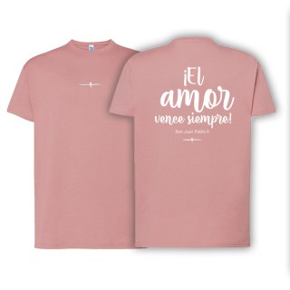 Camiseta unisex pink vintage AMOR