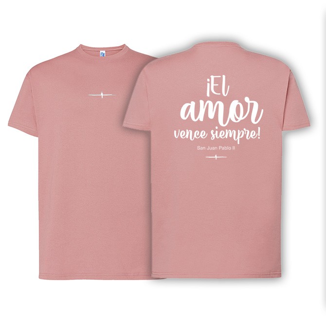 Camiseta unisex pink vintage AMOR