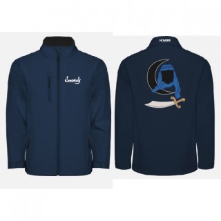 Chaqueta Softshell marino ROLY antartida Almor&agrave;vids bordada