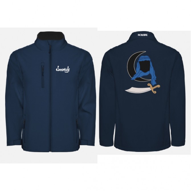 Chaqueta Softshell marino ROLY antartida Almor&agrave;vids bordada