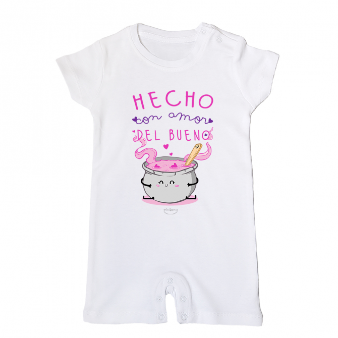 Mono bebé "Hecho con amor del bueno"