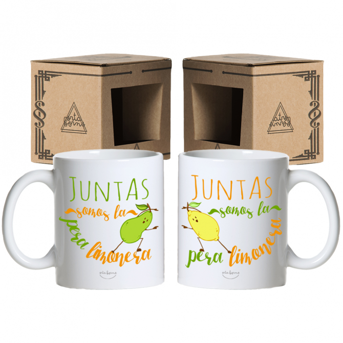 Pack tazas "Juntas somos la pera limonera"