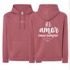 Sudadera ancient pink AMOR