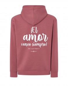 Sudadera ancient pink AMOR