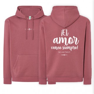 Sudadera ancient pink AMOR