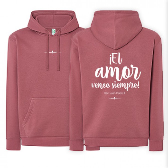 Sudadera ancient pink AMOR