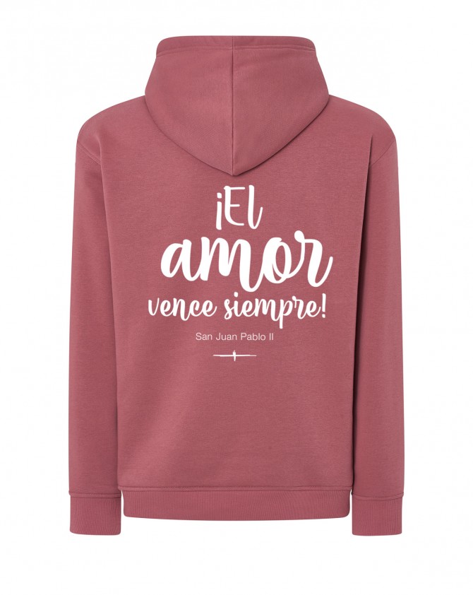 Sudadera ancient pink AMOR