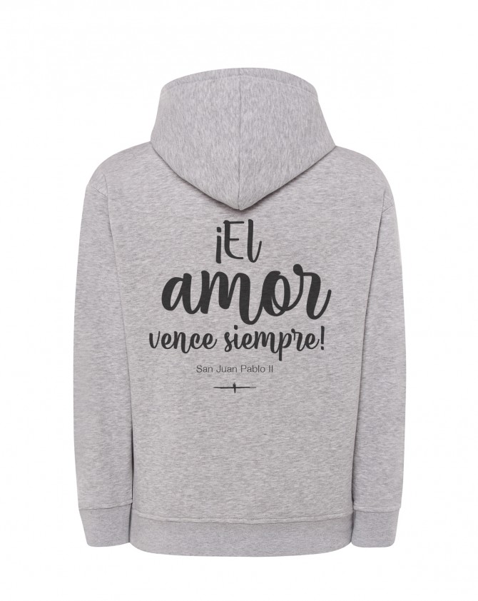 Sudadera ash melange AMOR