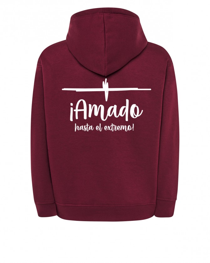 Sudadera burgundy AMADO
