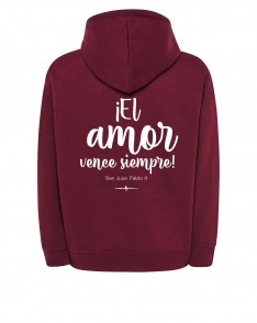 Sudadera burgundy AMOR