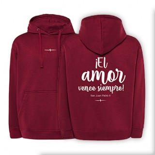 Sudadera burgundy AMOR