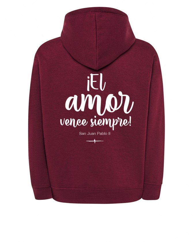 Sudadera burgundy AMOR