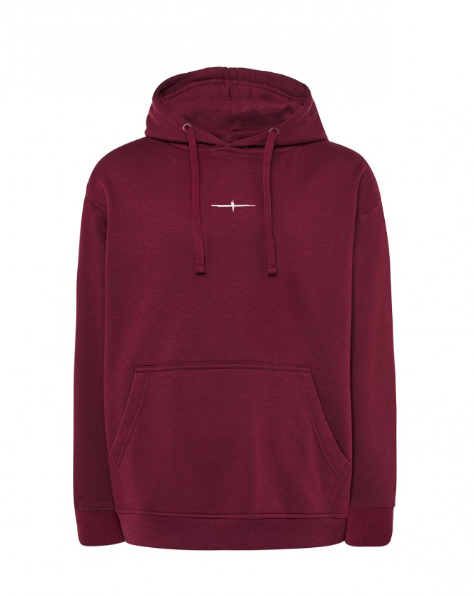 Sudadera burgundy EUCARISTIA