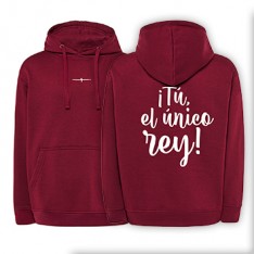 Sudadera burgundy REY