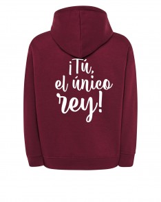 Sudadera burgundy REY