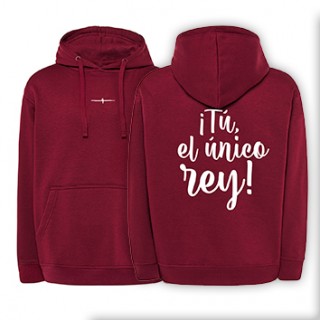 Sudadera burgundy REY