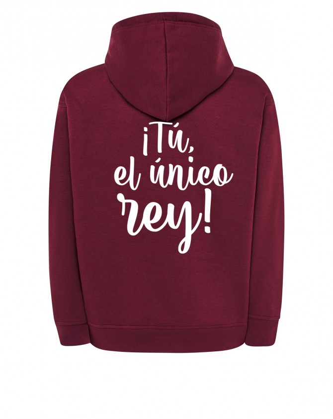 Sudadera burgundy REY