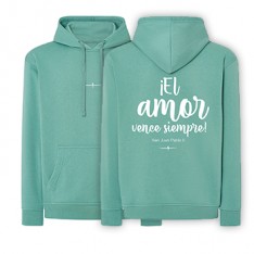 Sudadera mint green AMOR