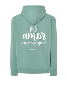 Sudadera mint green AMOR