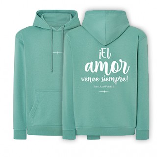 Sudadera mint green AMOR