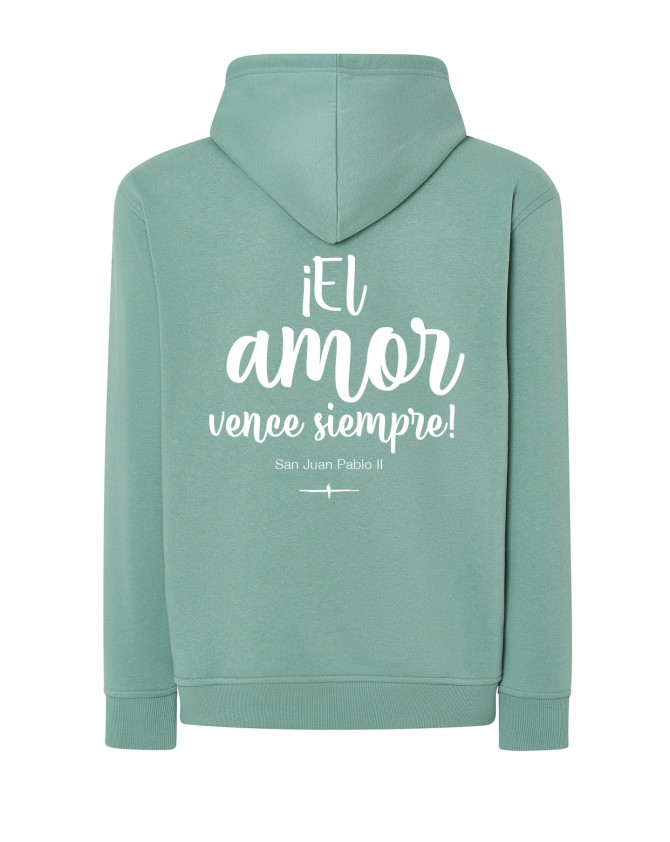 Sudadera mint green AMOR