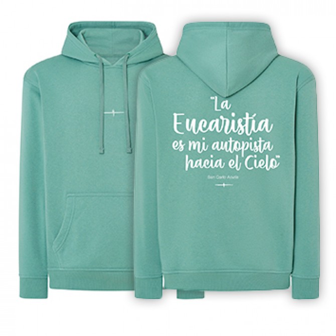 Sudadera mint green EUCARISTIA