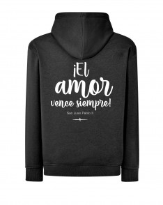 Sudadera negra AMOR