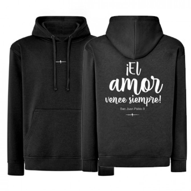 Sudadera negra AMOR