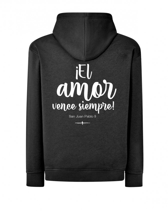 Sudadera negra AMOR