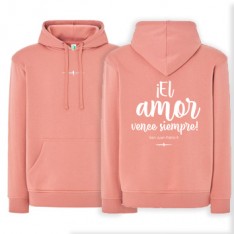 Sudadera pink vintage AMOR