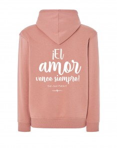 Sudadera pink vintage AMOR