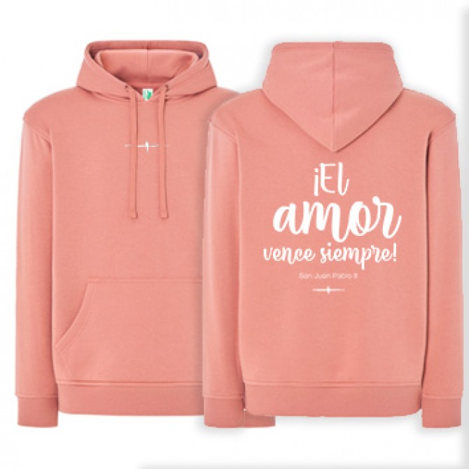 Sudadera pink vintage AMOR