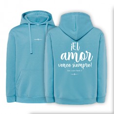 Sudadera sky blue AMOR